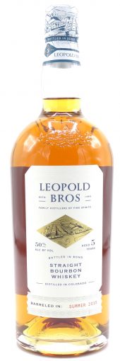 Leopold Brothers Bourbon Whiskey 5 Year Old, Bottled in Bond 750ml